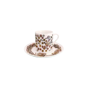 CORNUCOPIA Pink Coffee Cup Set of 4